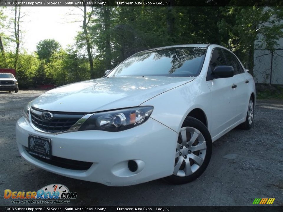 2008 Subaru Impreza 2.5i Sedan Satin White Pearl / Ivory Photo #1