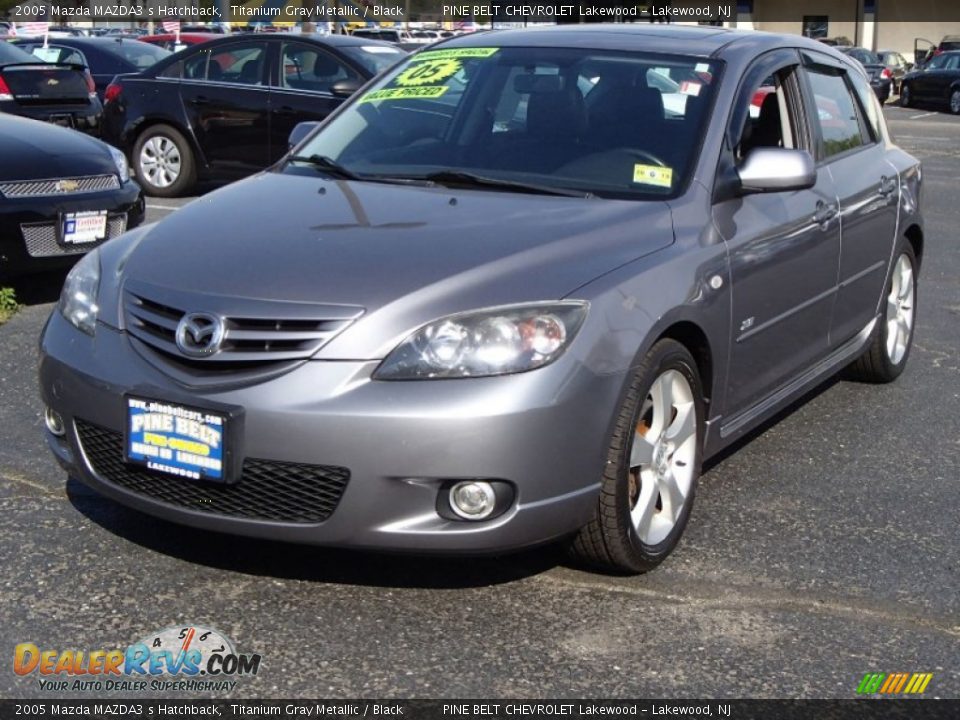 2005 Mazda MAZDA3 s Hatchback Titanium Gray Metallic / Black Photo #1