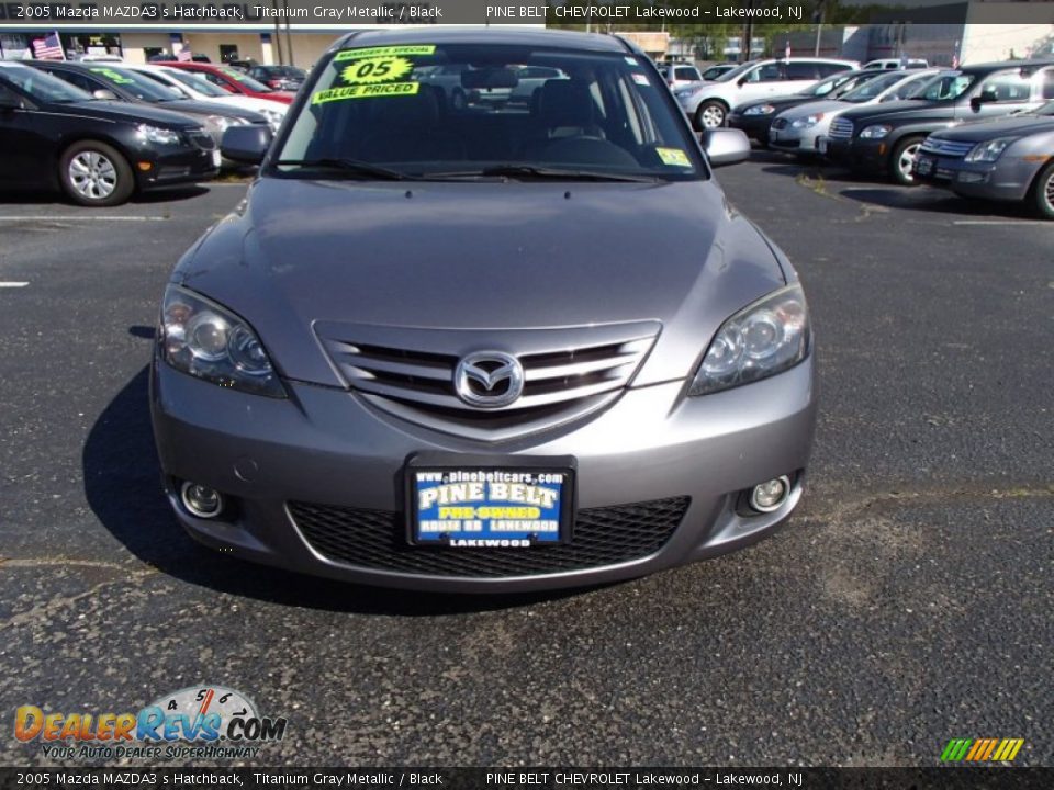 2005 Mazda MAZDA3 s Hatchback Titanium Gray Metallic / Black Photo #2