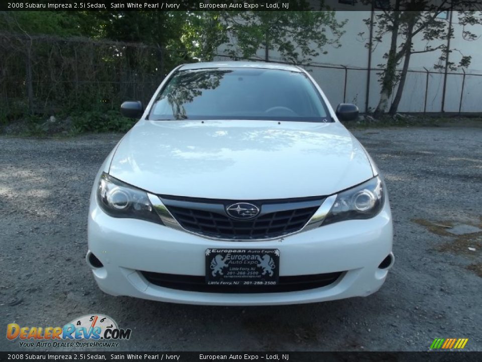 2008 Subaru Impreza 2.5i Sedan Satin White Pearl / Ivory Photo #3