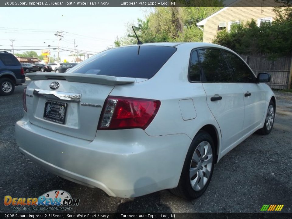 2008 Subaru Impreza 2.5i Sedan Satin White Pearl / Ivory Photo #4
