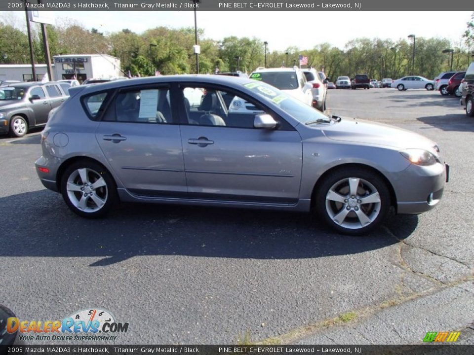 2005 Mazda MAZDA3 s Hatchback Titanium Gray Metallic / Black Photo #4