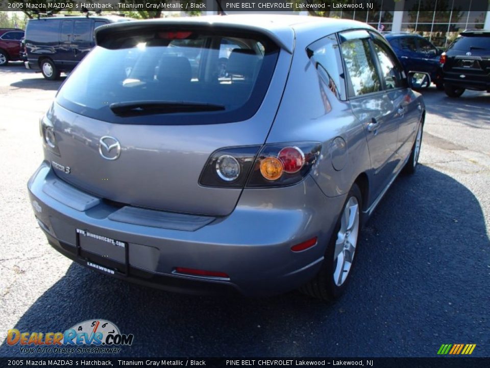 2005 Mazda MAZDA3 s Hatchback Titanium Gray Metallic / Black Photo #5