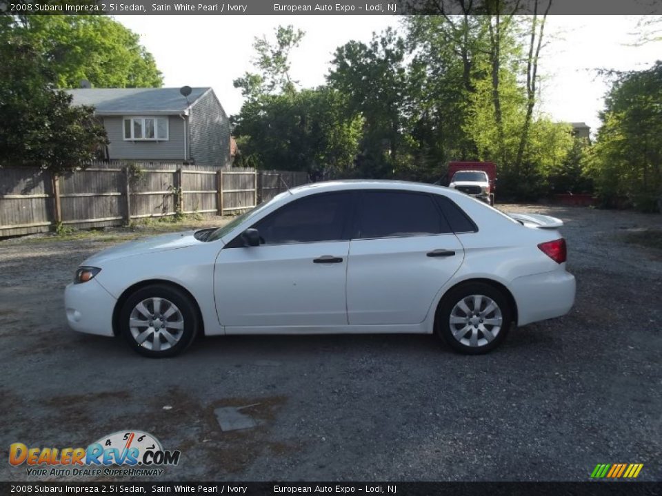 2008 Subaru Impreza 2.5i Sedan Satin White Pearl / Ivory Photo #7