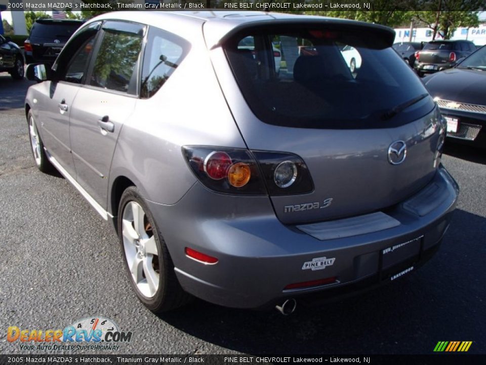 2005 Mazda MAZDA3 s Hatchback Titanium Gray Metallic / Black Photo #7