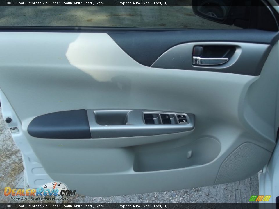 2008 Subaru Impreza 2.5i Sedan Satin White Pearl / Ivory Photo #8