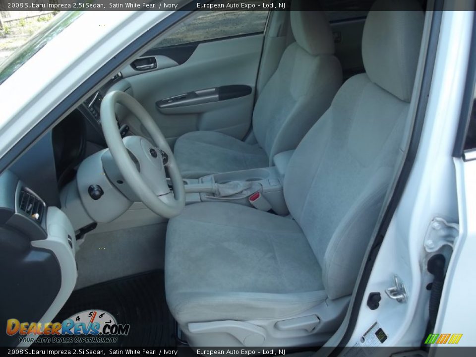 2008 Subaru Impreza 2.5i Sedan Satin White Pearl / Ivory Photo #10