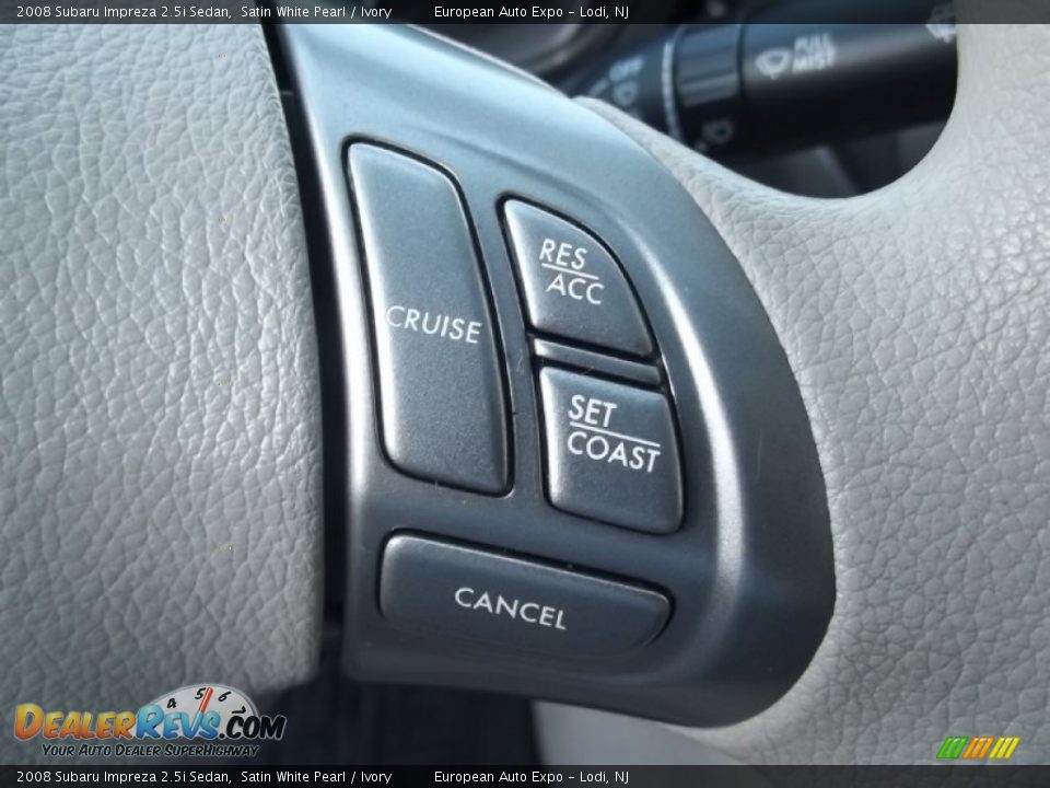 2008 Subaru Impreza 2.5i Sedan Satin White Pearl / Ivory Photo #12