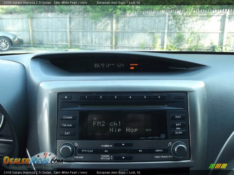 2008 Subaru Impreza 2.5i Sedan Satin White Pearl / Ivory Photo #15
