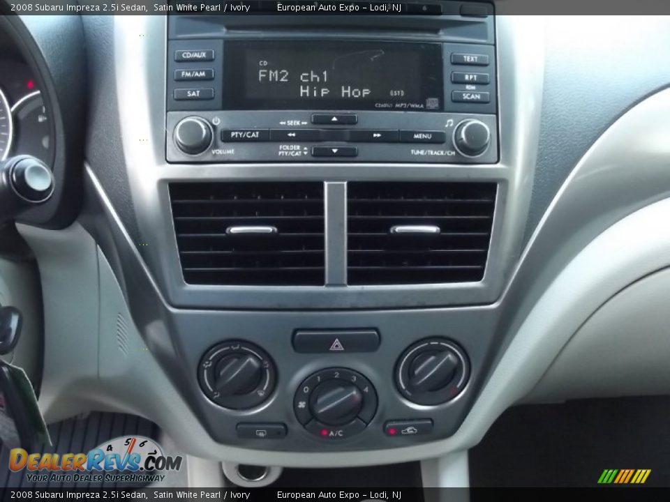 2008 Subaru Impreza 2.5i Sedan Satin White Pearl / Ivory Photo #16