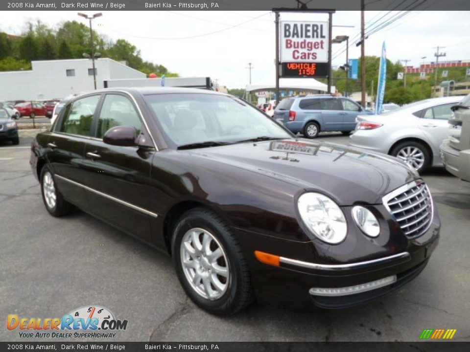 2008 Kia Amanti Dark Red Wine / Beige Photo #1