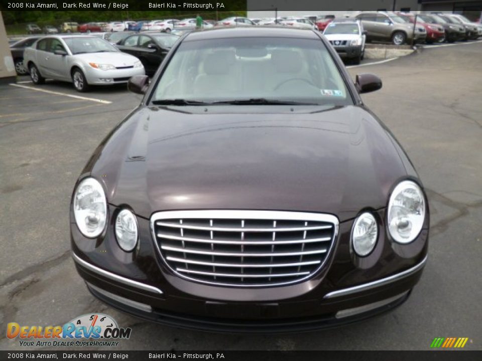 2008 Kia Amanti Dark Red Wine / Beige Photo #2