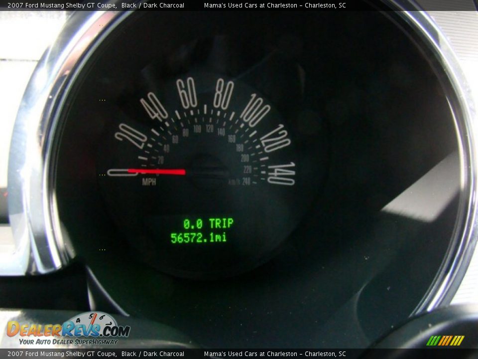 2007 Ford Mustang Shelby GT Coupe Black / Dark Charcoal Photo #22