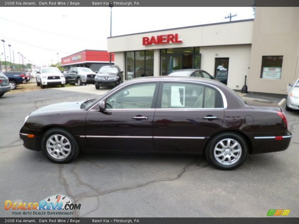 2008 Kia Amanti Dark Red Wine / Beige Photo #4