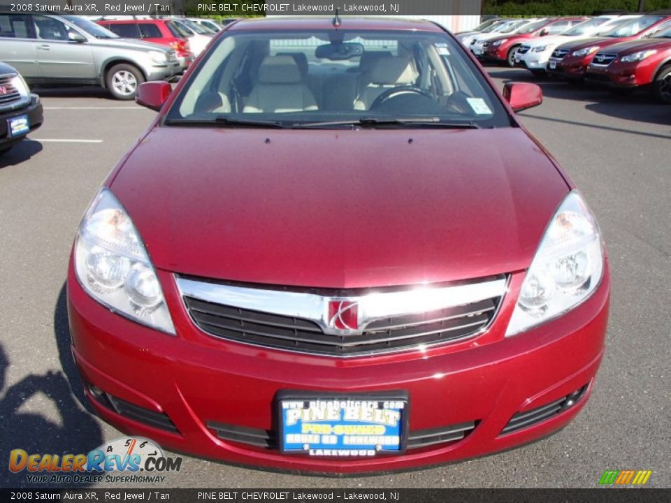 2008 Saturn Aura XR Red Jewel / Tan Photo #2