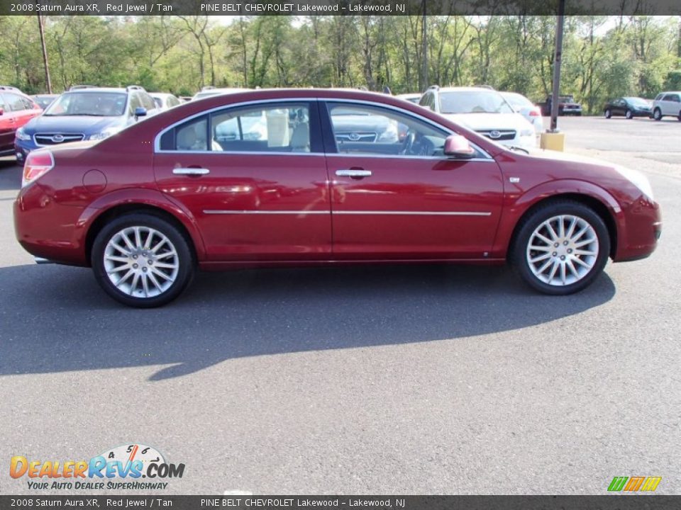 2008 Saturn Aura XR Red Jewel / Tan Photo #4