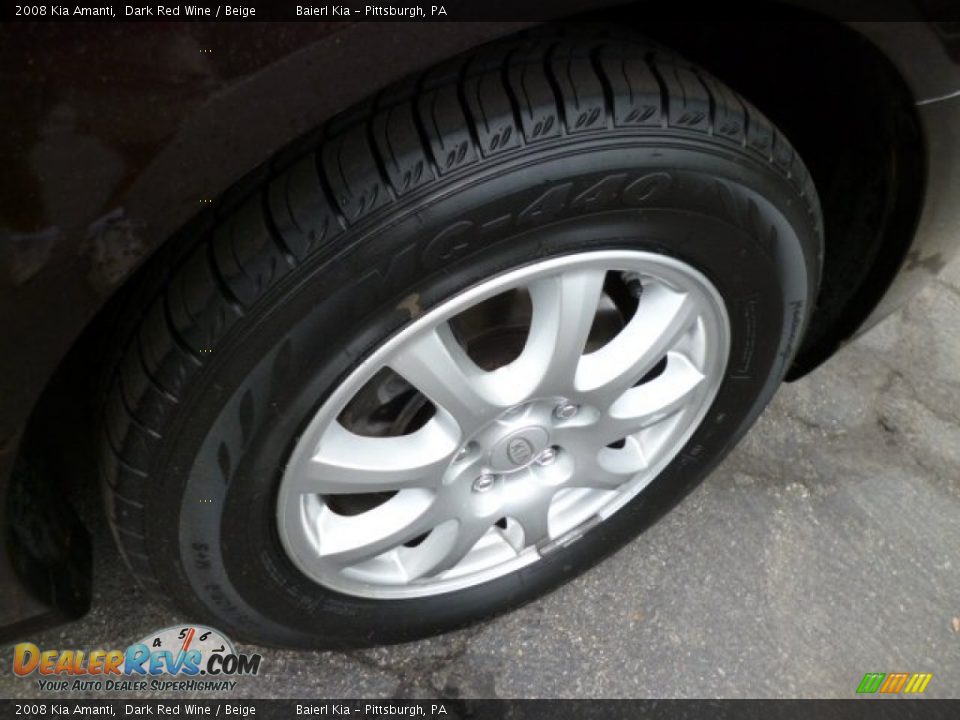 2008 Kia Amanti Dark Red Wine / Beige Photo #9