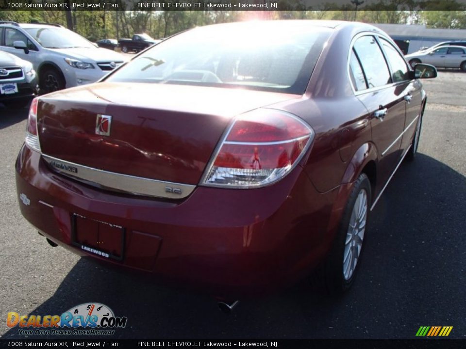 2008 Saturn Aura XR Red Jewel / Tan Photo #5
