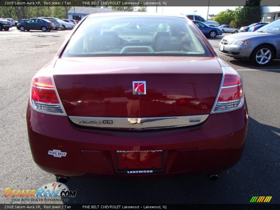 2008 Saturn Aura XR Red Jewel / Tan Photo #6