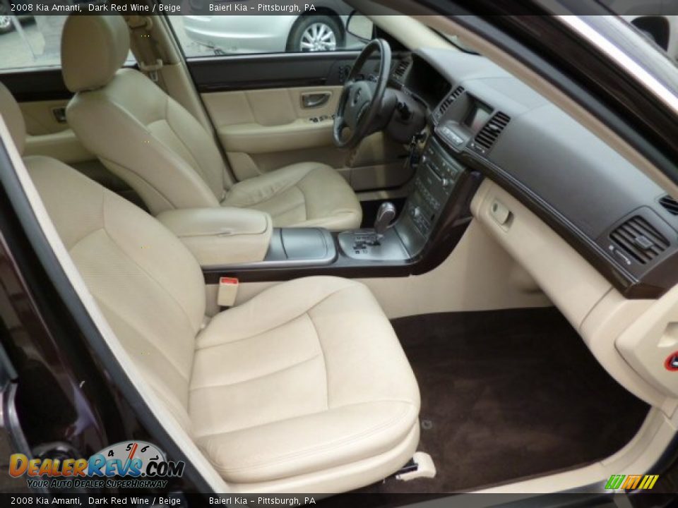 Beige Interior - 2008 Kia Amanti  Photo #10