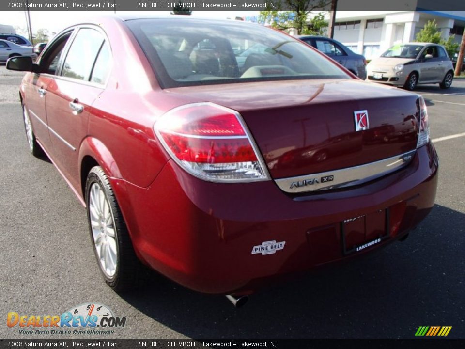 2008 Saturn Aura XR Red Jewel / Tan Photo #7