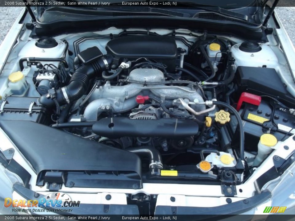 2008 Subaru Impreza 2.5i Sedan Satin White Pearl / Ivory Photo #27