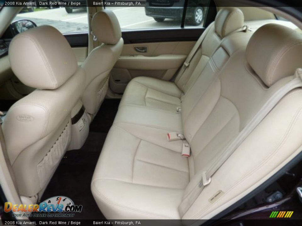 Rear Seat of 2008 Kia Amanti  Photo #13
