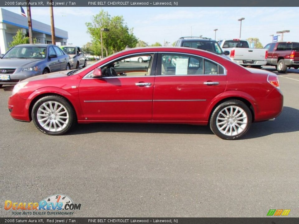 2008 Saturn Aura XR Red Jewel / Tan Photo #9