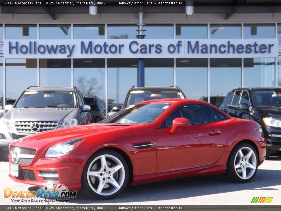 2012 Mercedes-Benz SLK 250 Roadster Mars Red / Black Photo #1