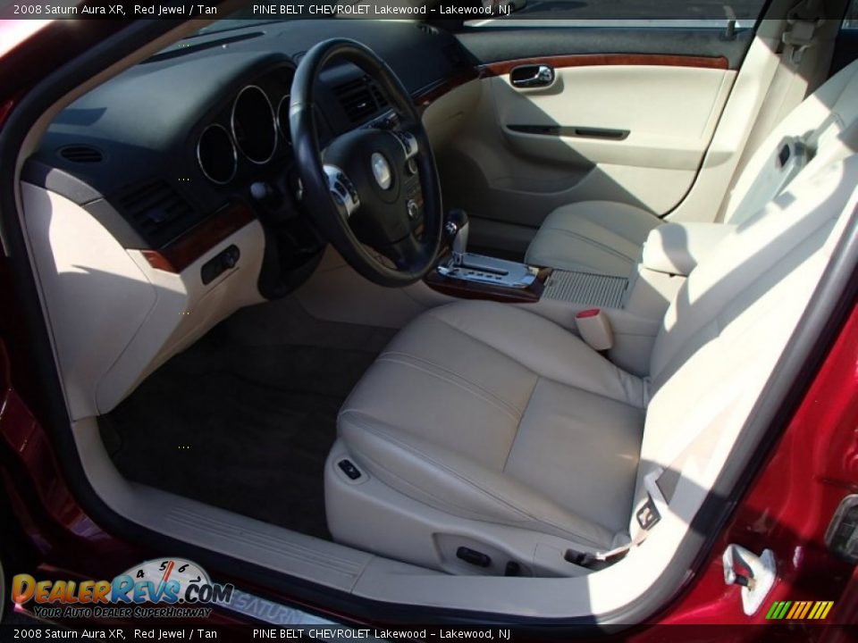 2008 Saturn Aura XR Red Jewel / Tan Photo #11