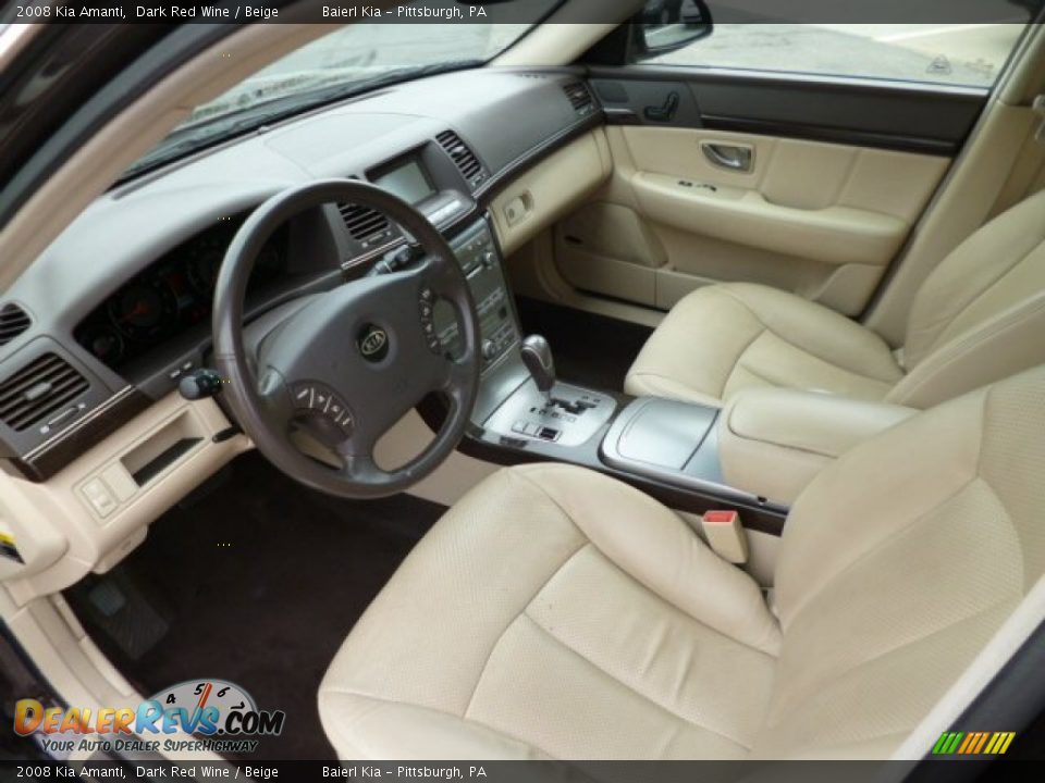 Beige Interior - 2008 Kia Amanti  Photo #16