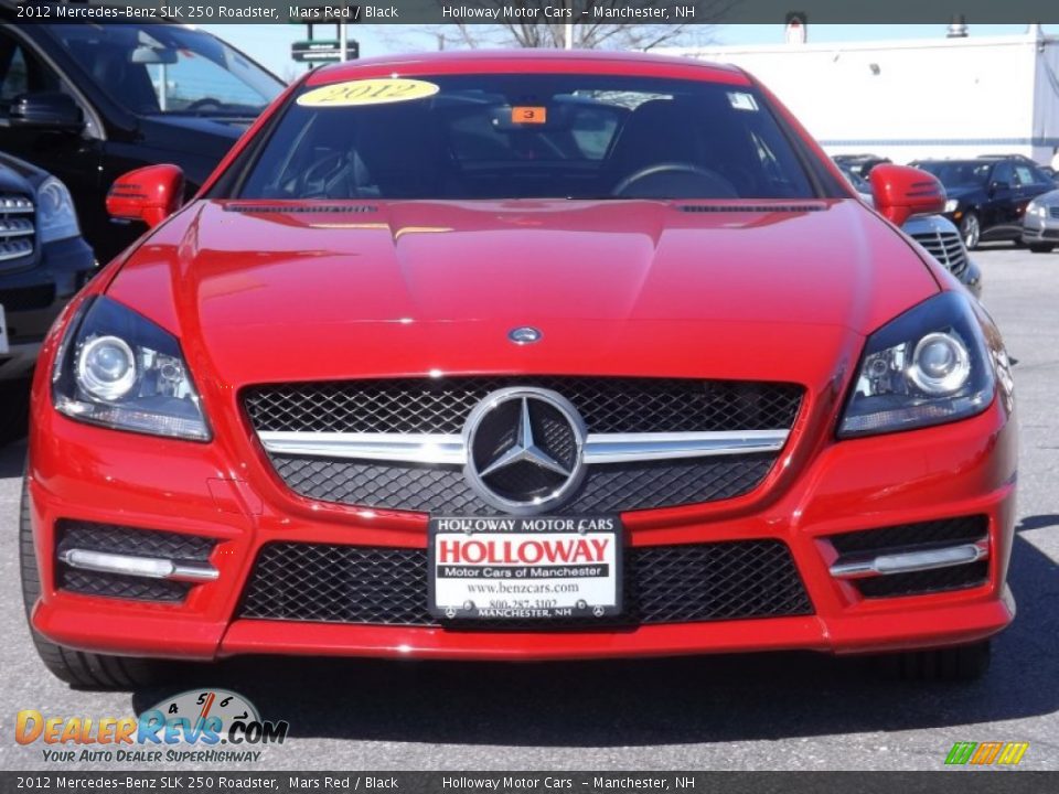 2012 Mercedes-Benz SLK 250 Roadster Mars Red / Black Photo #2