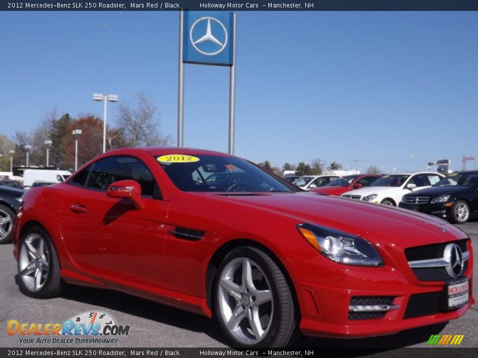 2012 Mercedes-Benz SLK 250 Roadster Mars Red / Black Photo #3