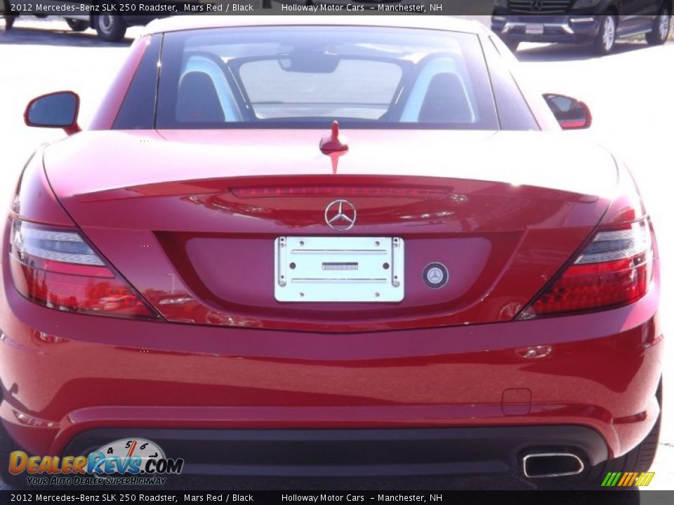 2012 Mercedes-Benz SLK 250 Roadster Mars Red / Black Photo #4