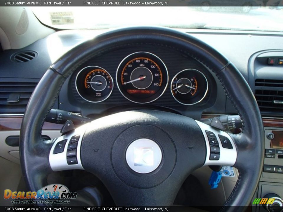 2008 Saturn Aura XR Red Jewel / Tan Photo #14