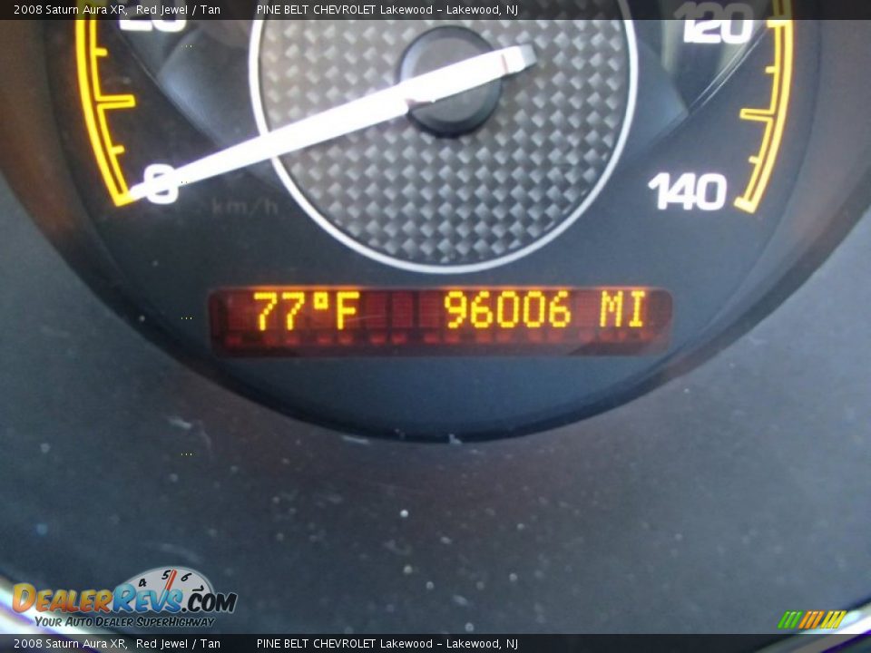 2008 Saturn Aura XR Red Jewel / Tan Photo #15