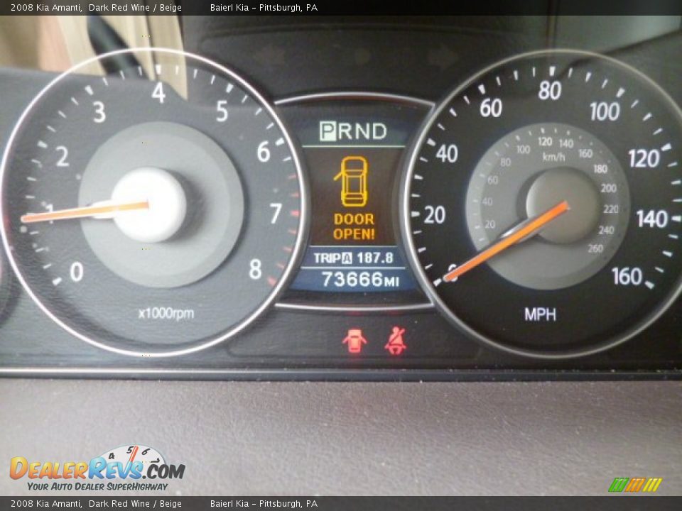 2008 Kia Amanti  Gauges Photo #20