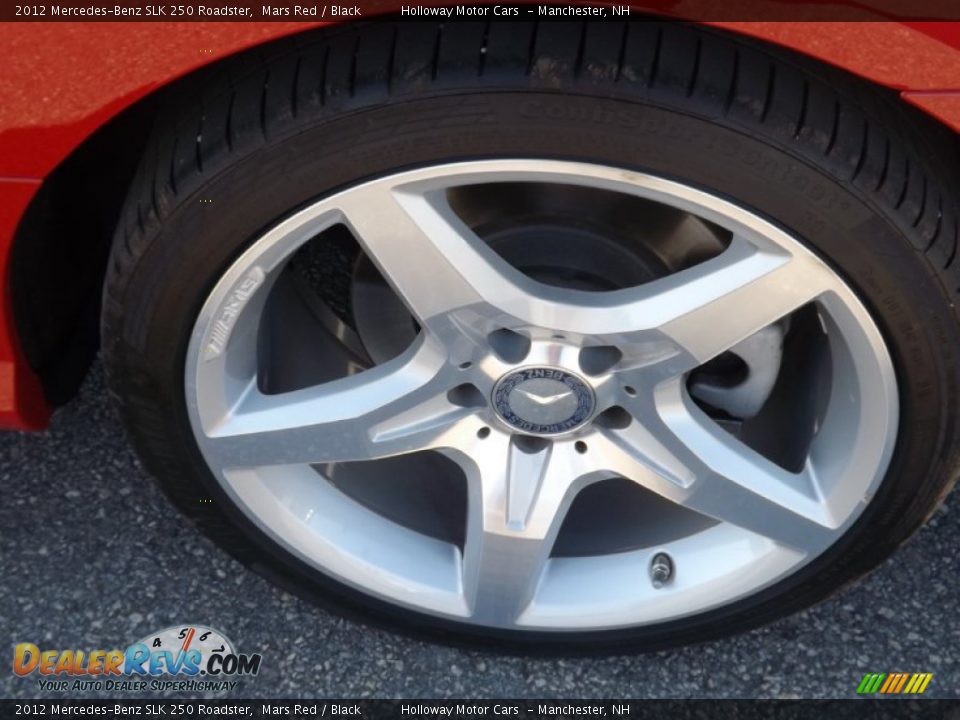 2012 Mercedes-Benz SLK 250 Roadster Mars Red / Black Photo #8