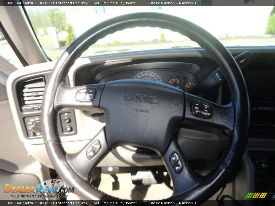 2006 GMC Sierra 2500HD SLE Extended Cab 4x4 Silver Birch Metallic / Pewter Photo #6