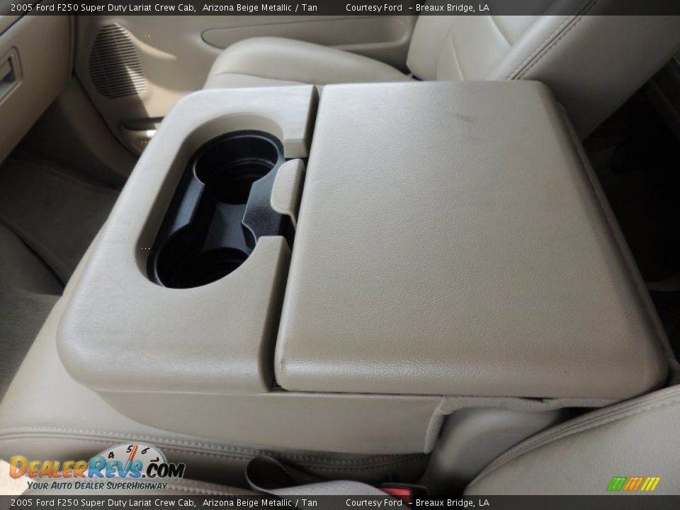 2005 Ford F250 Super Duty Lariat Crew Cab Arizona Beige Metallic / Tan Photo #22
