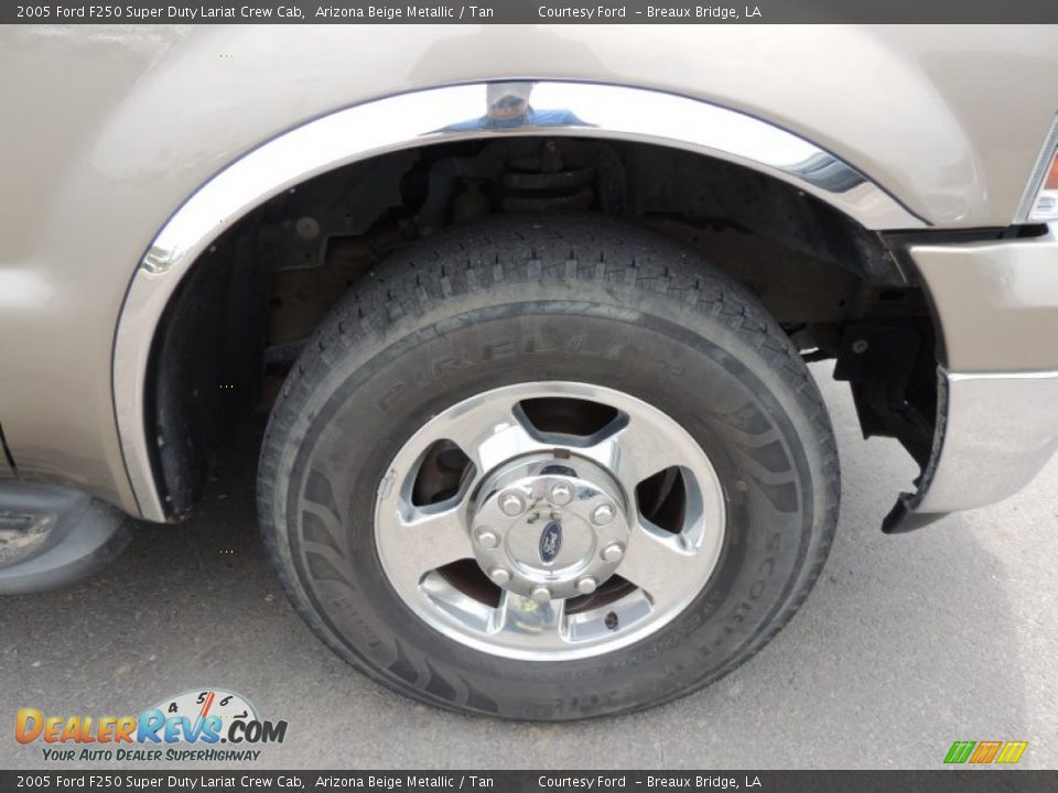 2005 Ford F250 Super Duty Lariat Crew Cab Arizona Beige Metallic / Tan Photo #24