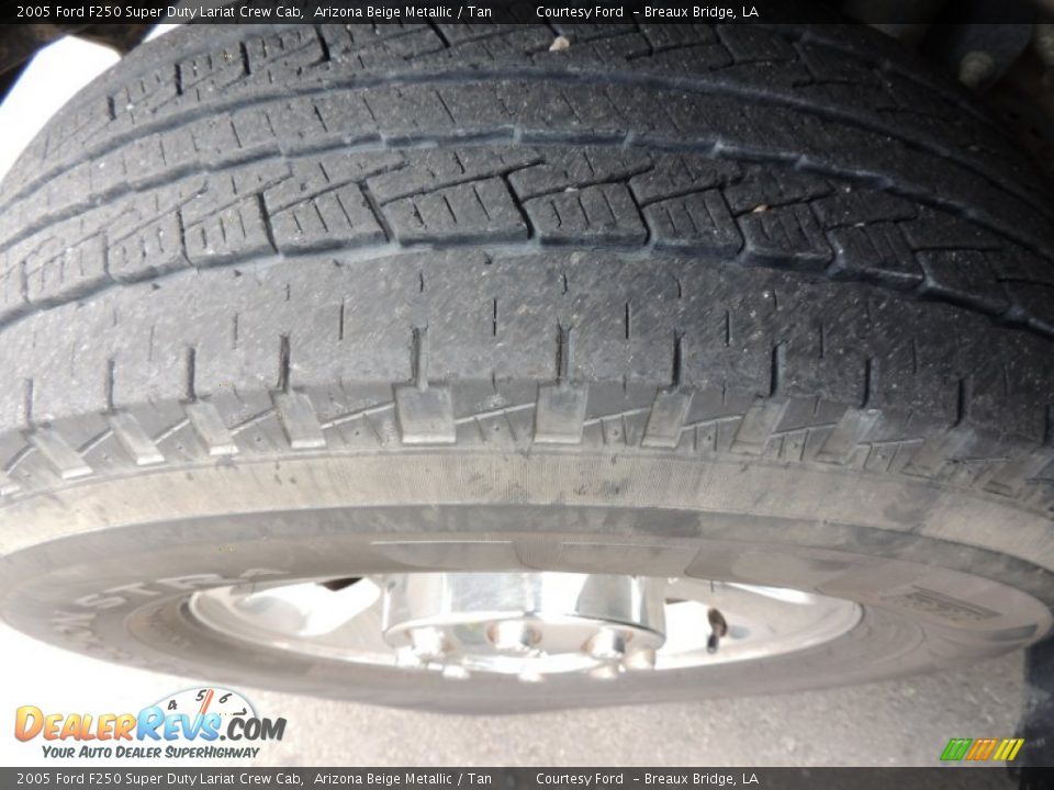 2005 Ford F250 Super Duty Lariat Crew Cab Arizona Beige Metallic / Tan Photo #25