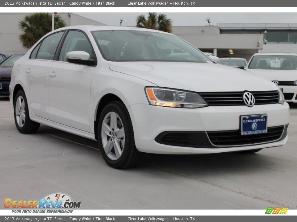 2013 Volkswagen Jetta TDI Sedan Candy White / Titan Black Photo #1
