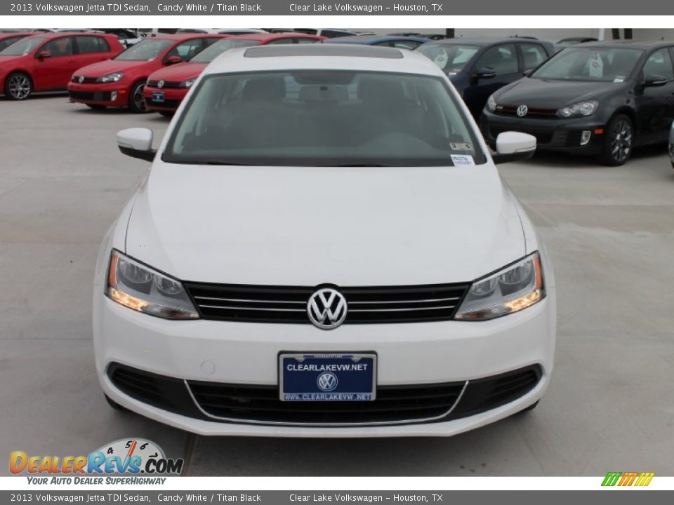 2013 Volkswagen Jetta TDI Sedan Candy White / Titan Black Photo #2