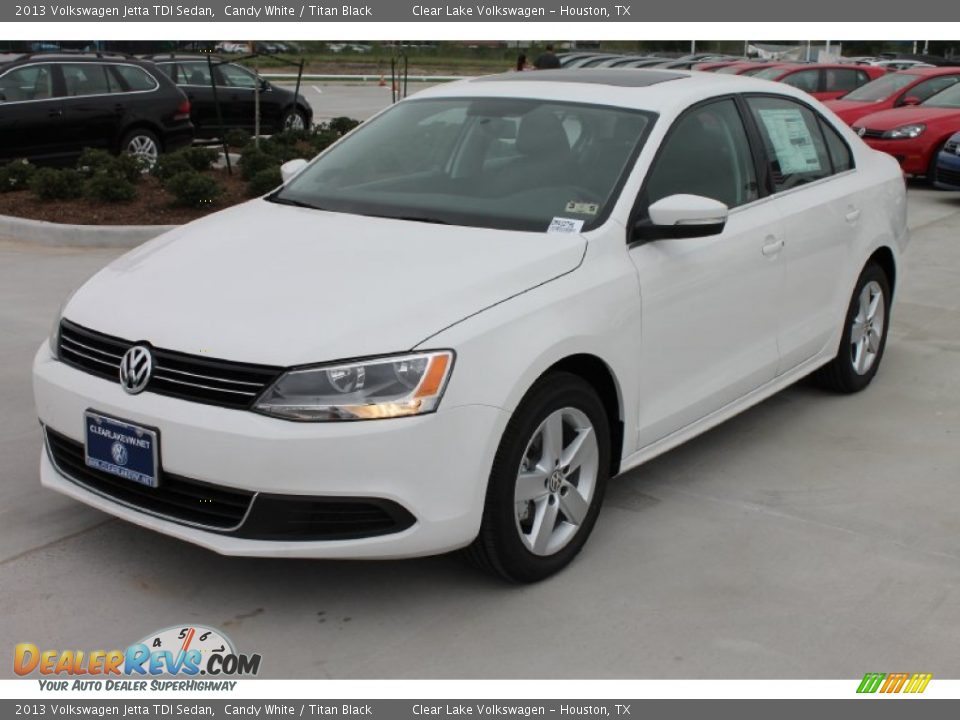 2013 Volkswagen Jetta TDI Sedan Candy White / Titan Black Photo #3