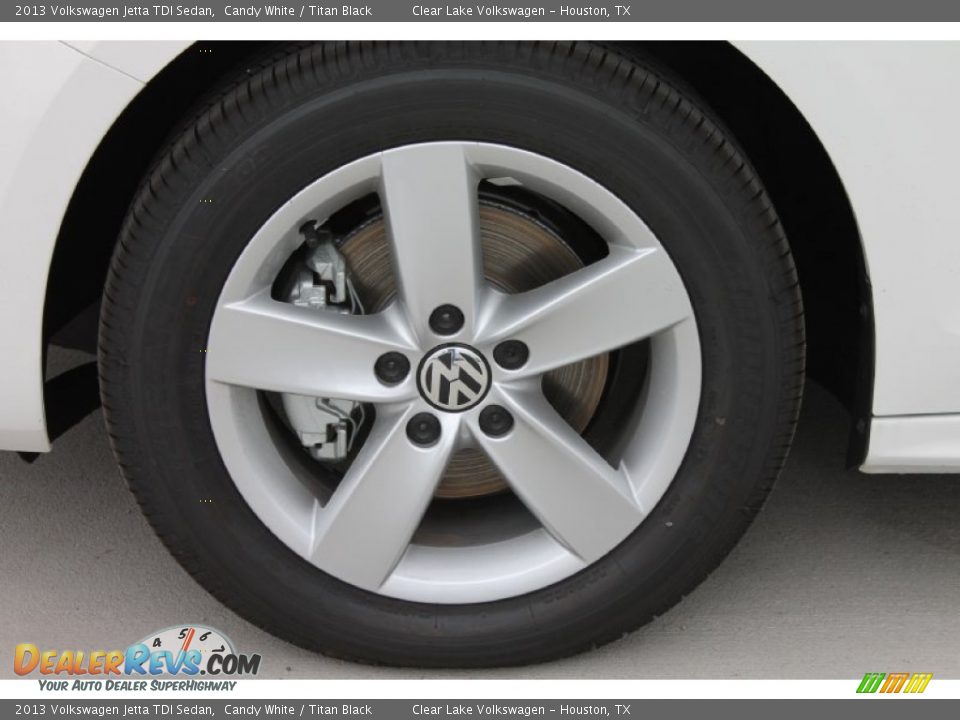 2013 Volkswagen Jetta TDI Sedan Candy White / Titan Black Photo #4