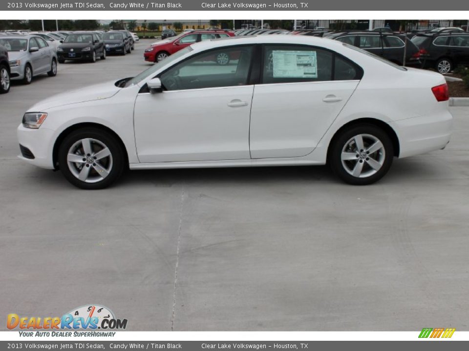 2013 Volkswagen Jetta TDI Sedan Candy White / Titan Black Photo #5