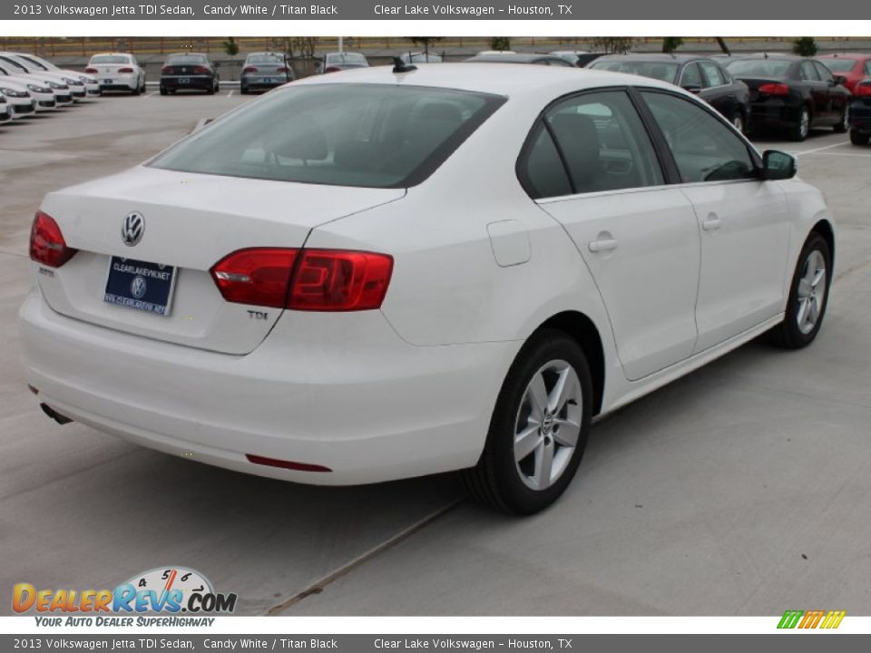2013 Volkswagen Jetta TDI Sedan Candy White / Titan Black Photo #8