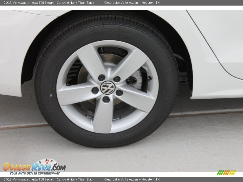 2013 Volkswagen Jetta TDI Sedan Candy White / Titan Black Photo #9