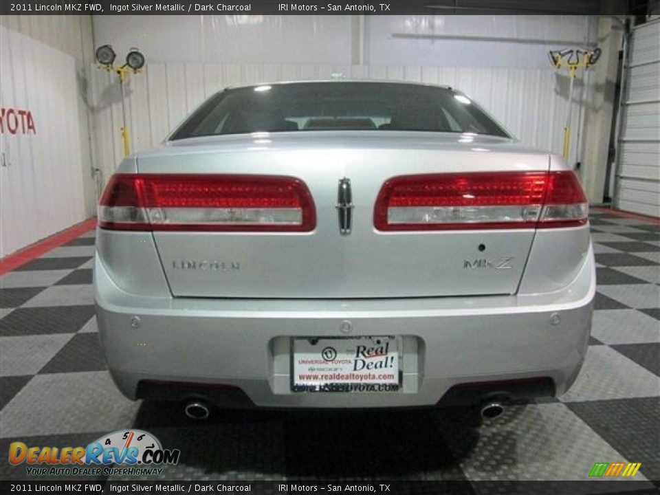 2011 Lincoln MKZ FWD Ingot Silver Metallic / Dark Charcoal Photo #6